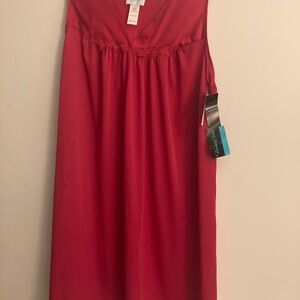 Vanity Fair Vibrant Red Nightgown Vintage size large NWT